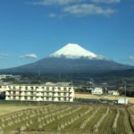 富士市からの富士山。新幹線より