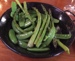sauted asparagus w green peas