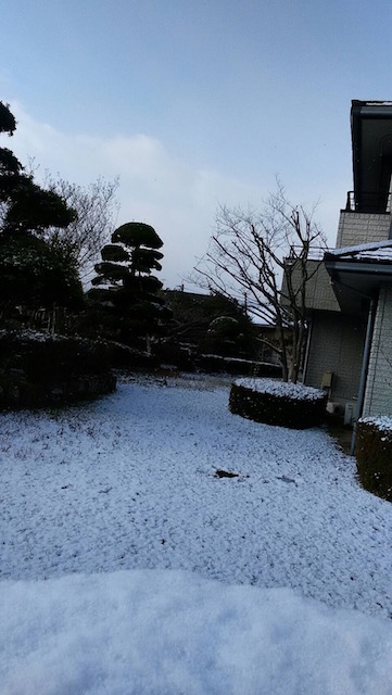 九州某市でも積雪。