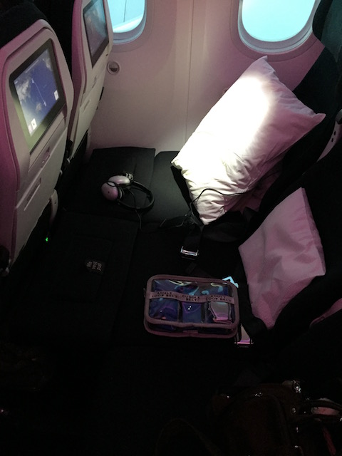 airnz skycouch belt&seat