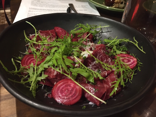 baduzzi tasting dinner beetroot pasta