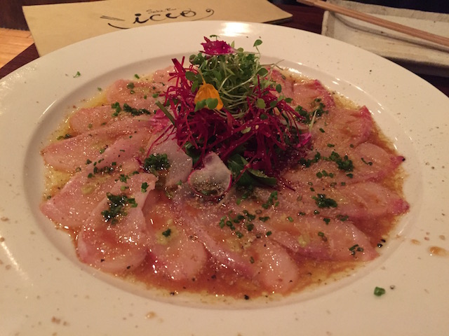 sake bar icco 201705 carpaccio