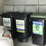 rubbish bins