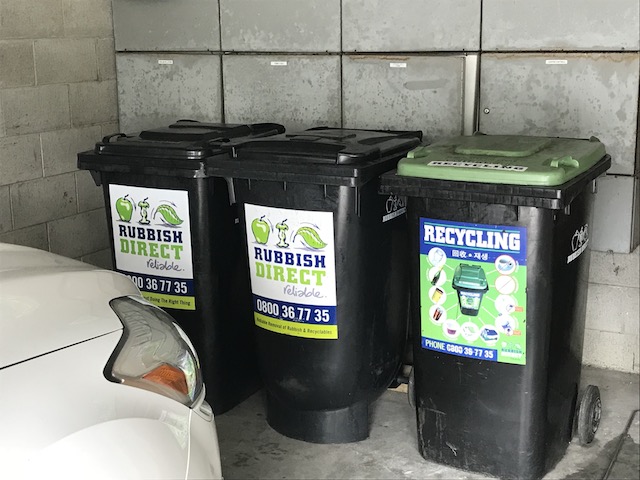 rubbish bins