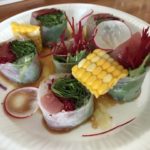 sake bar icco 201801 spring roll sashimi