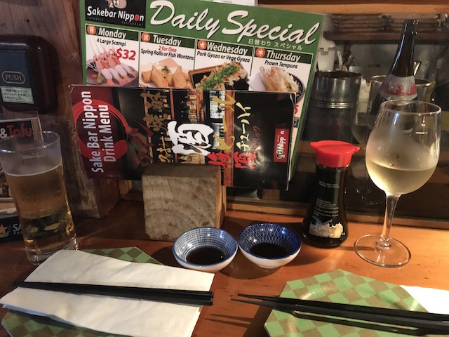 sake bar nippon 201802 counter