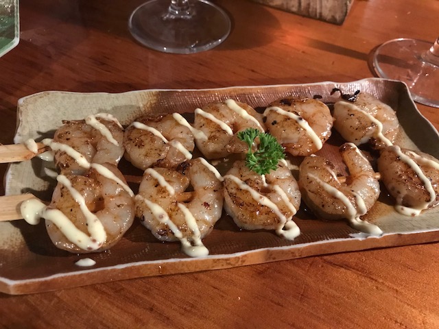 sake bar nippon 201802 prawn kushi