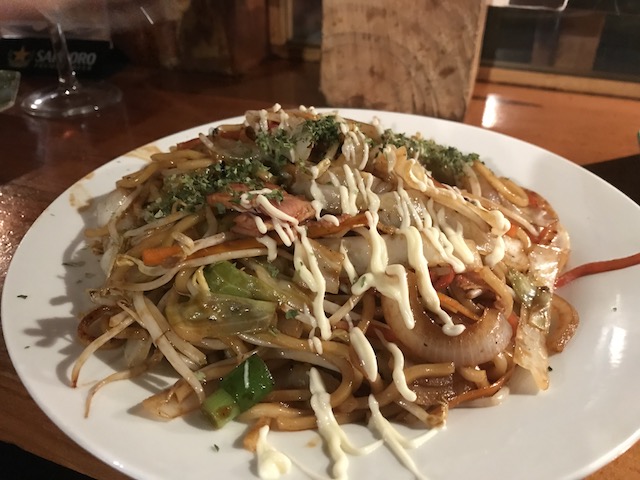 sake bar nippon 201802 yakisoba noodles