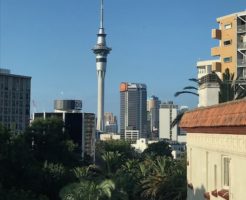 sky tower from st kevins arcade