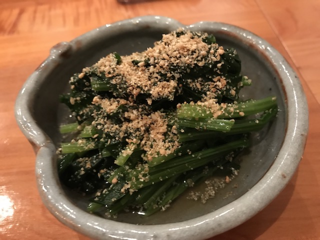 sake bar icco 201804 spinach