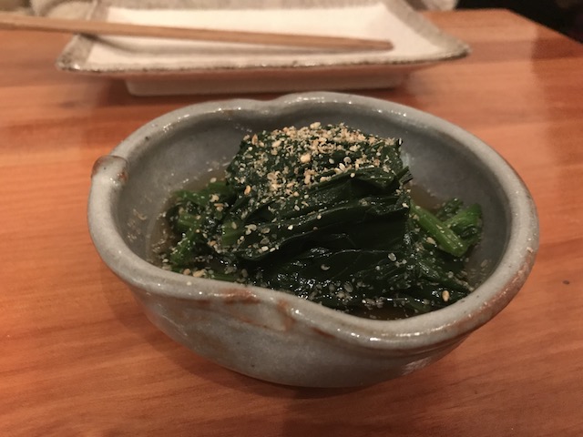 sake bar icco 201806 spinach