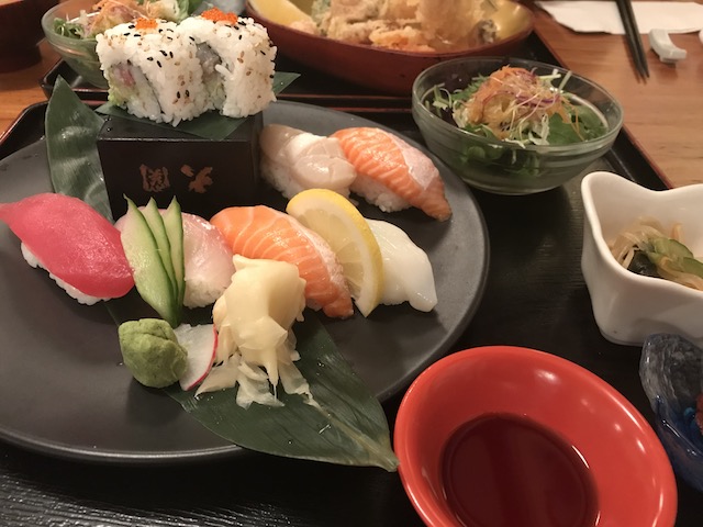 sharaku 201807 sushi teishoku