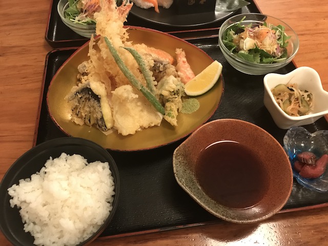 sharaku 201807 tempura teishoku