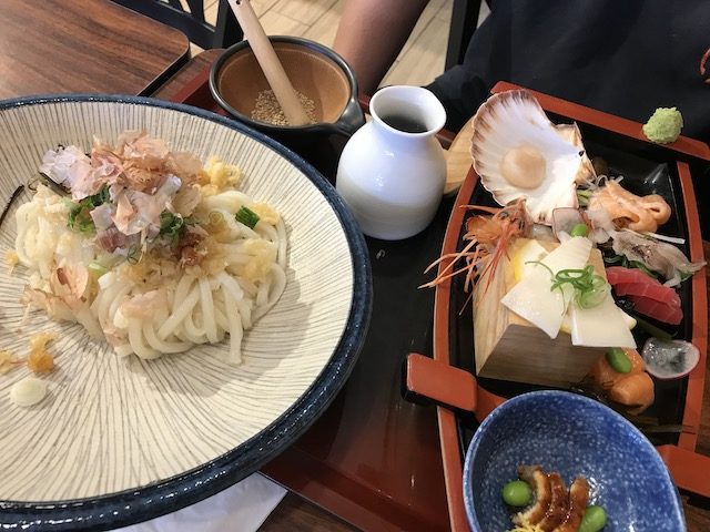 udon works 201904 sashimi udon