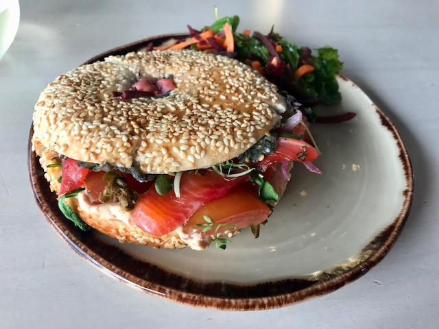 crave 201907 salmon bagle sand