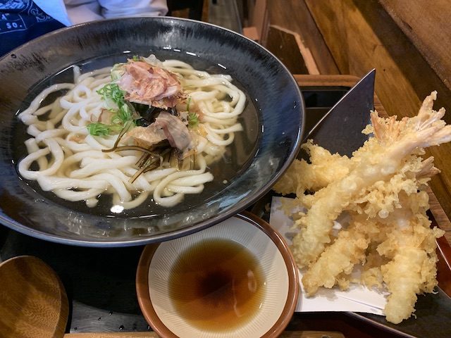 udon works 201911 ebi tempura udon