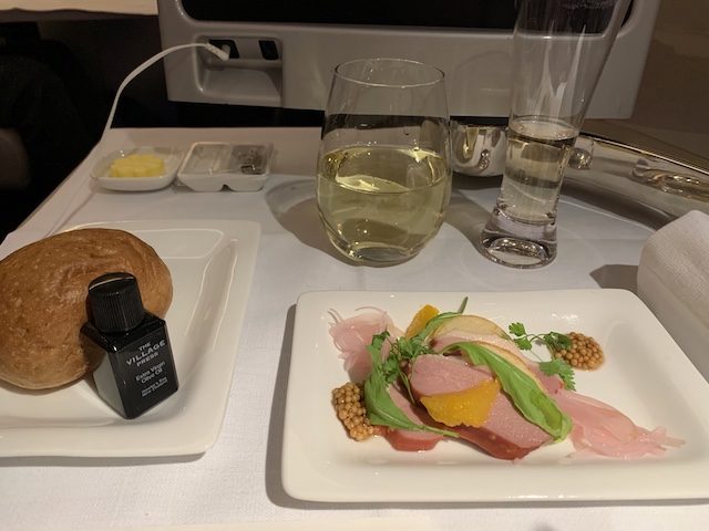 2020 airnz meal appetizer