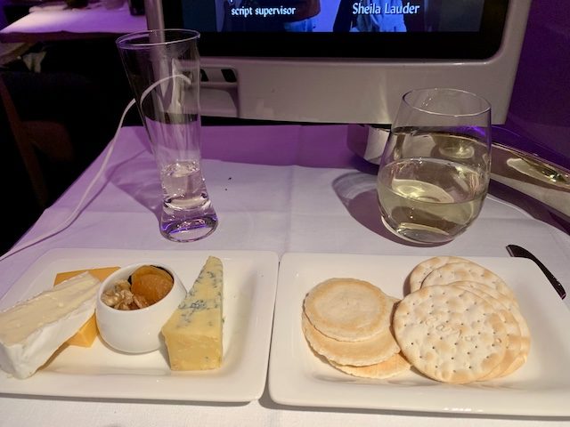 2020 airnz meal cheese