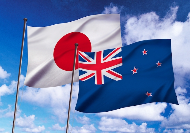 japan-nz flags