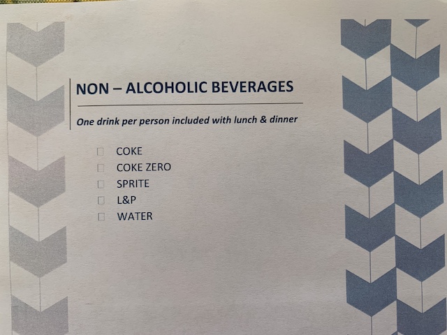 isolation hotel 2020 drink menu