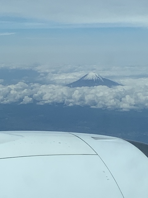 福岡ー羽田で見た富士山