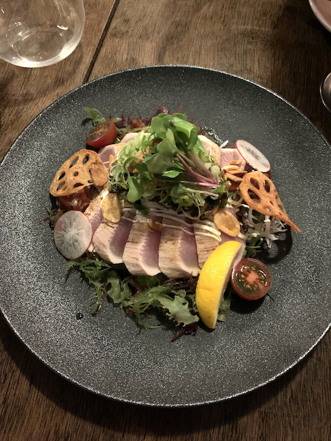 kinji 202106 tuna tataki salad