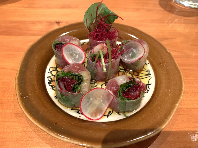 sake bar icco 202106 spring rolls